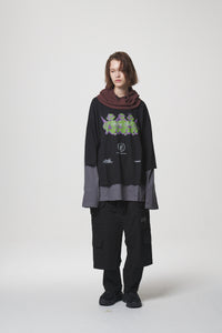 LAYERED LONG SLEEVE / BLACK