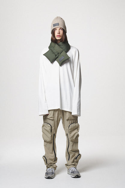 PADDED MUFFLER / OLIVE