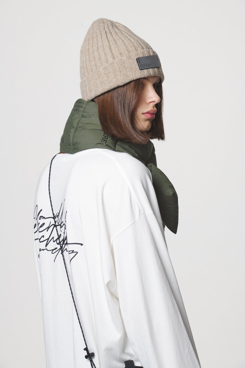 GLITCH BEANIE / BEIGE