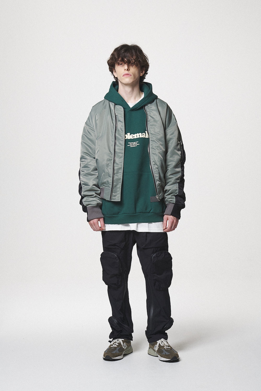 COMBINATION MA-1 JACKET / BLACK