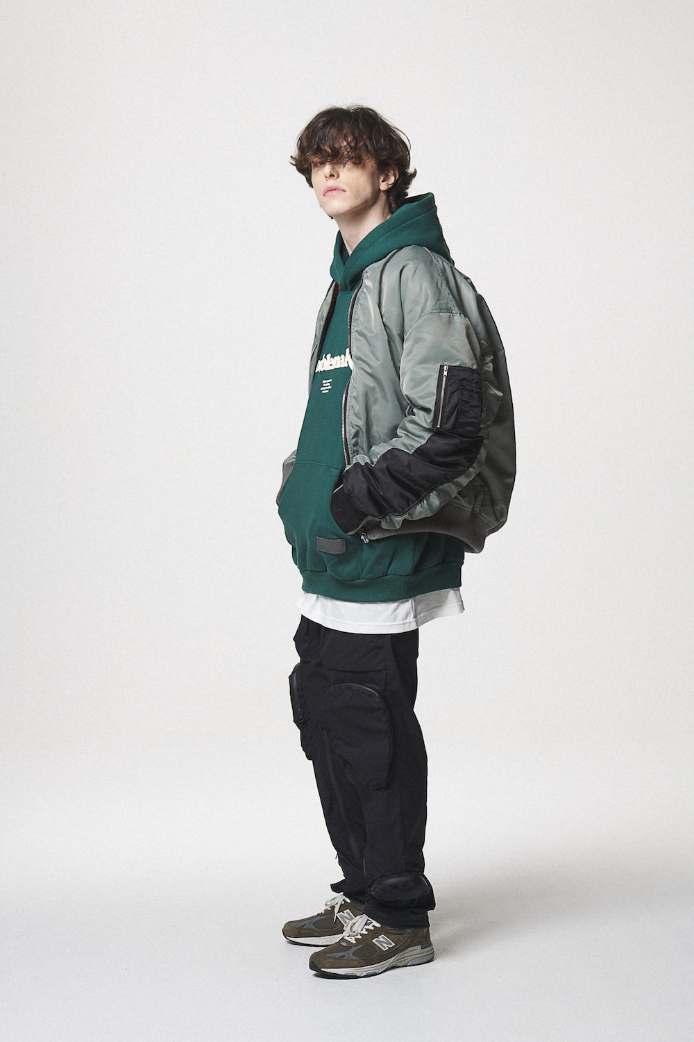 COMBINATION MA-1 JACKET / BLACK
