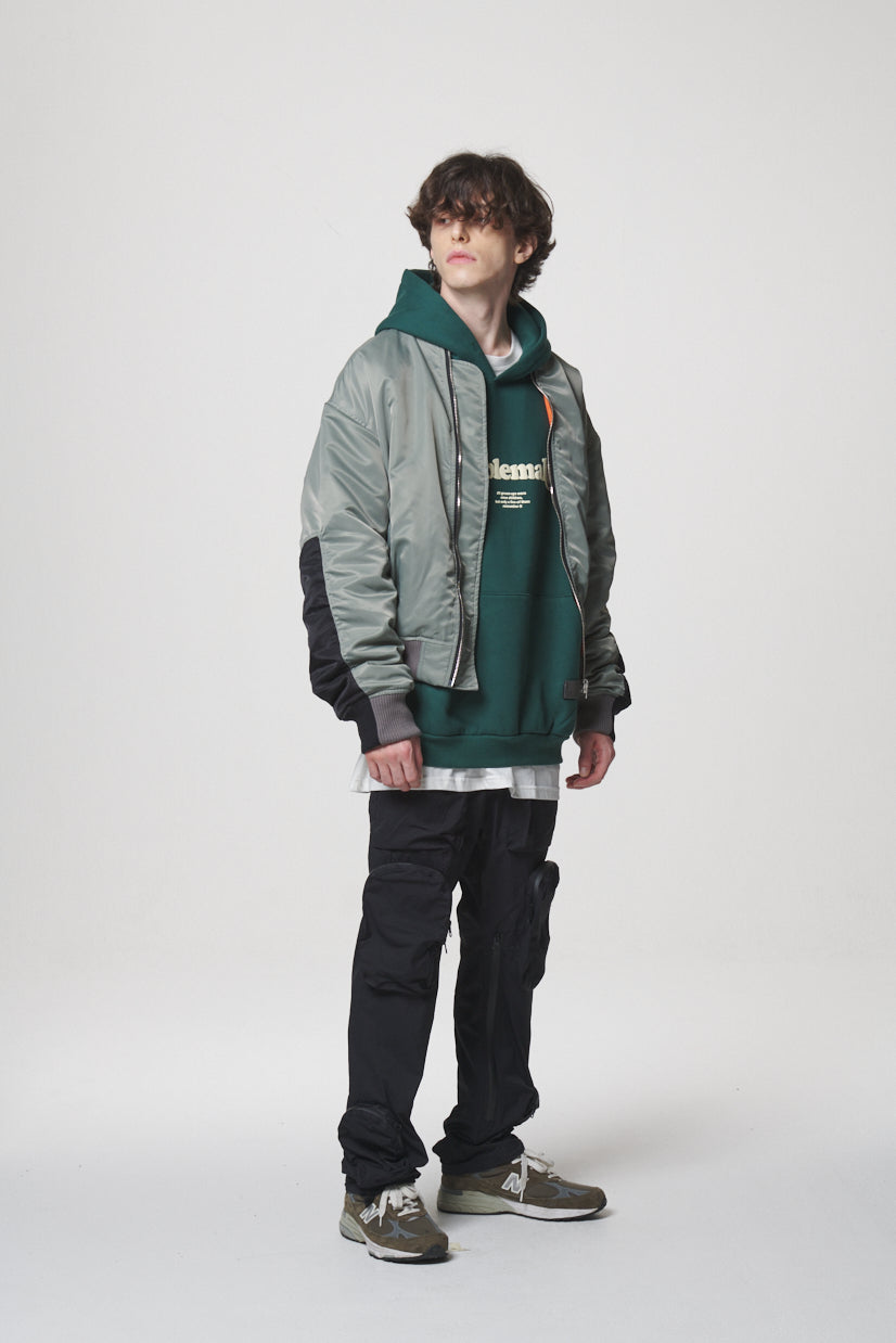 COMBINATION MA-1 JACKET / BLACK