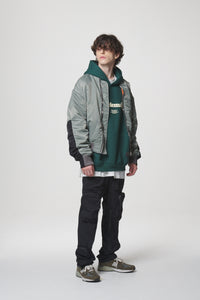 COMBINATION MA-1 JACKET / BLACK
