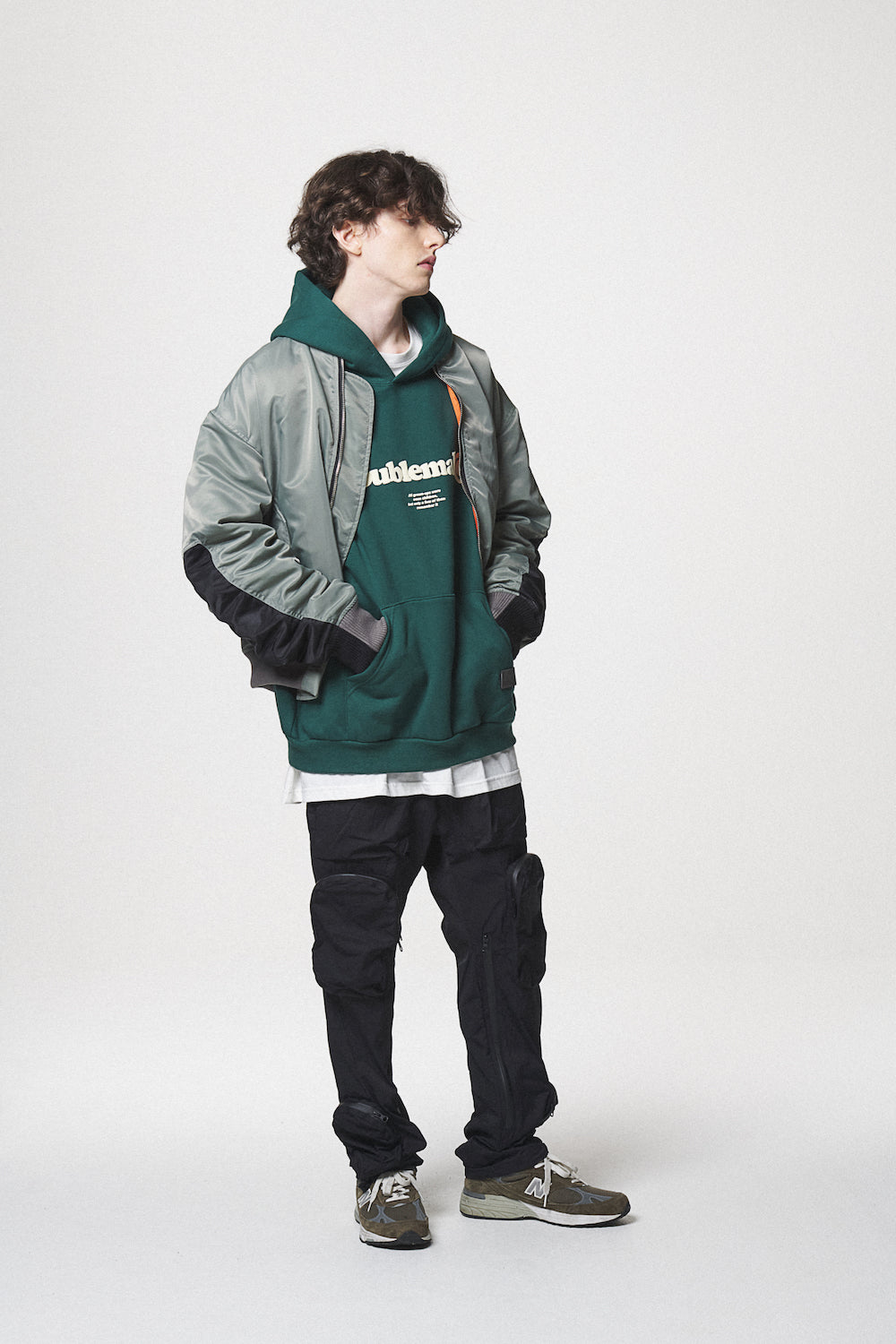 COMBINATION MA-1 JACKET / BLACK