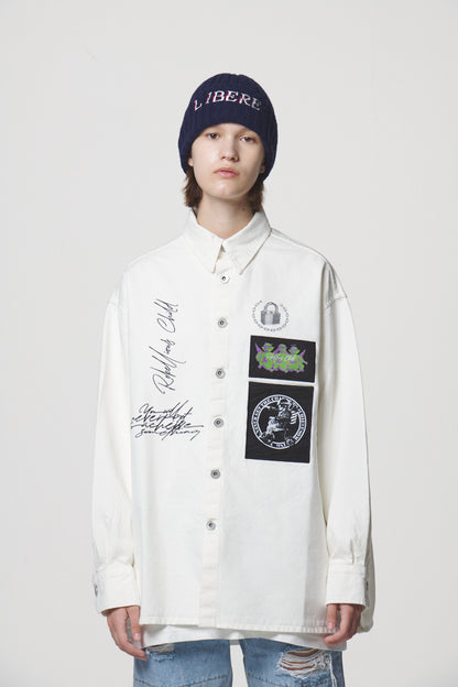 COLLAGE SHIRTS / WHITE