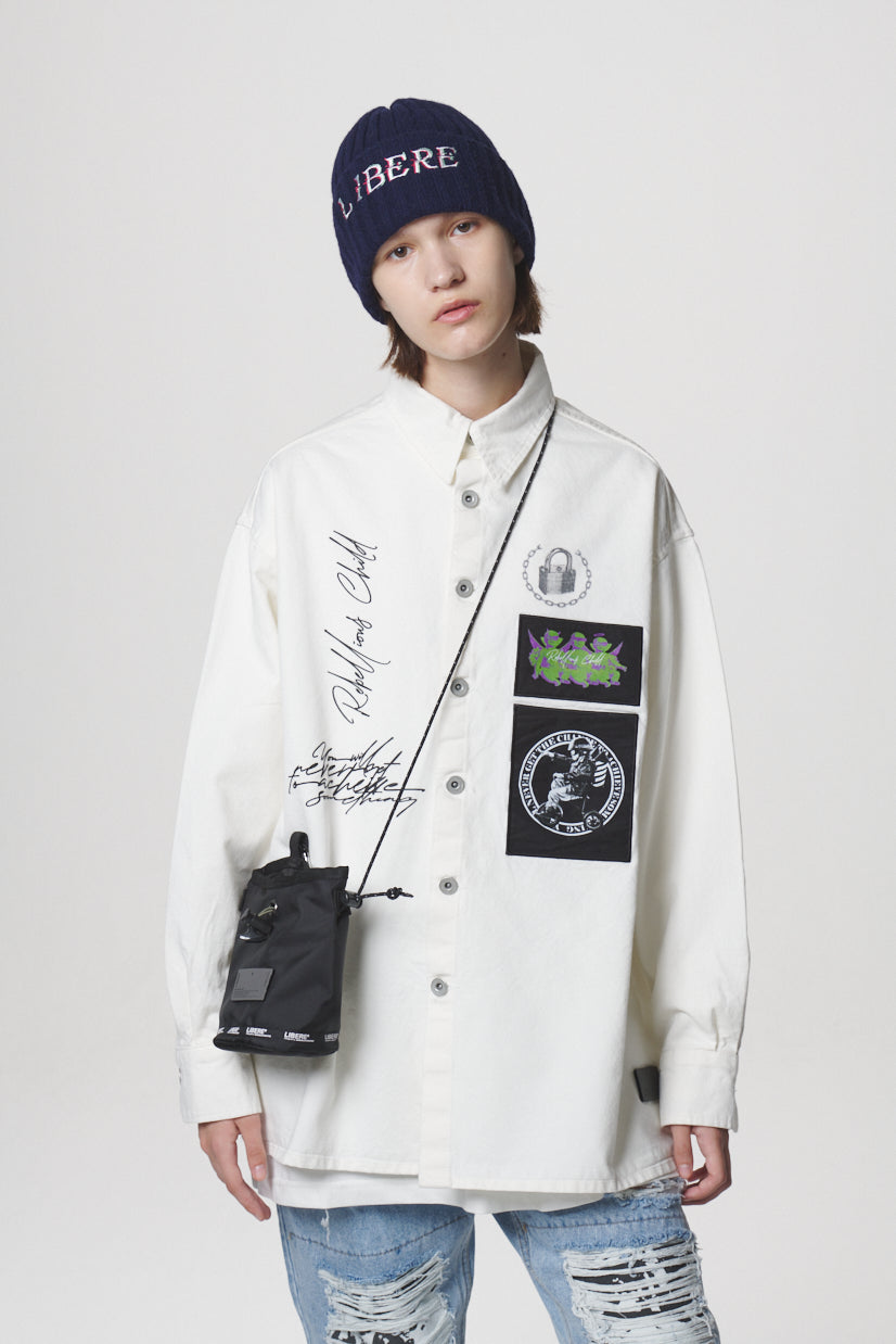 GLITCH BEANIE / NAVY