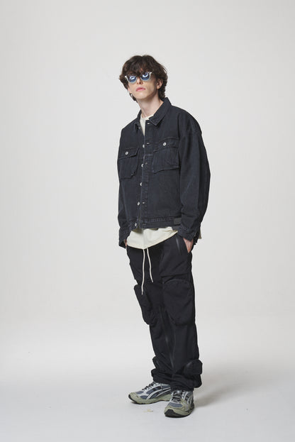 21 DENIM JACKET / BLACK