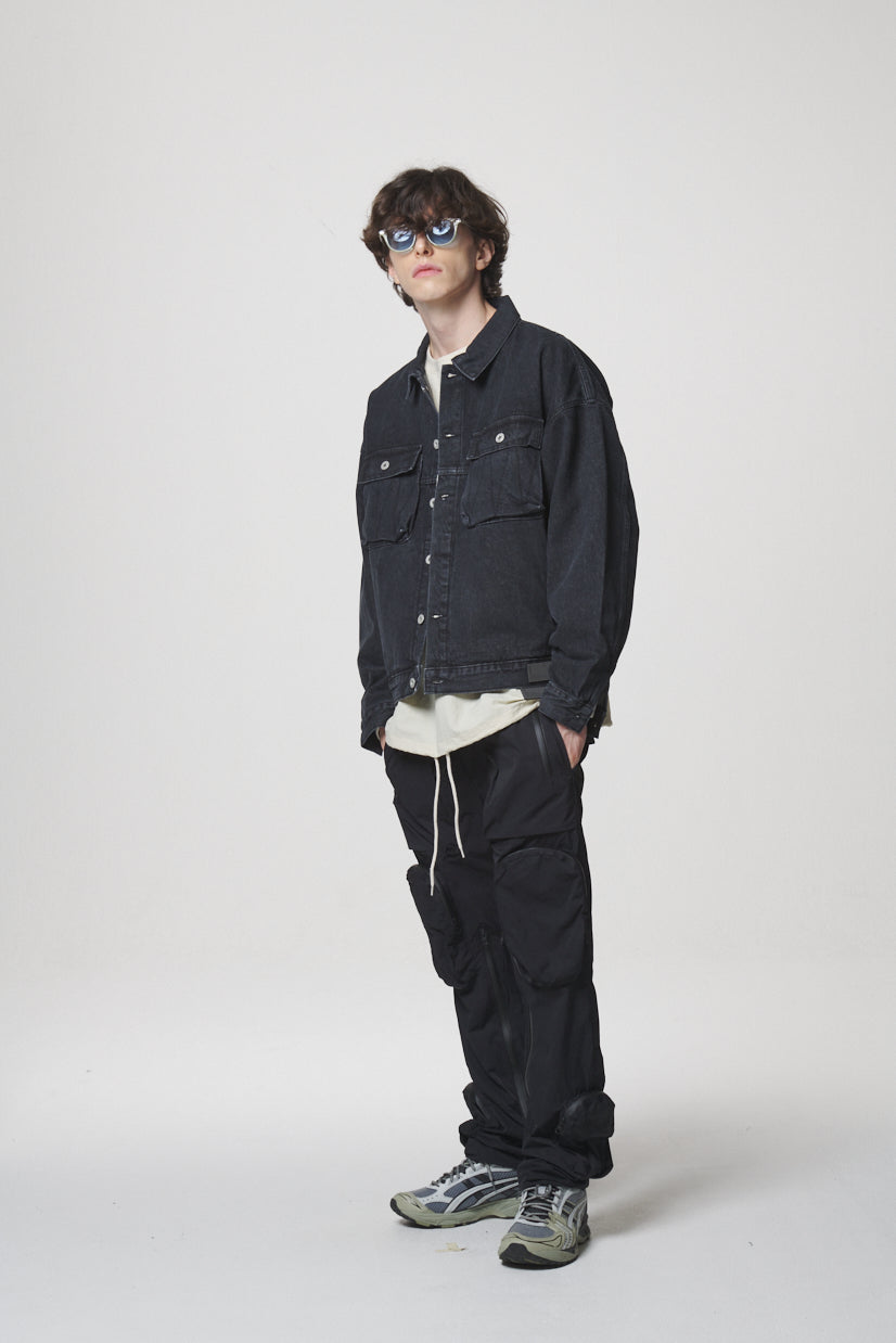 MULTI POCKET PANTS / BLACK