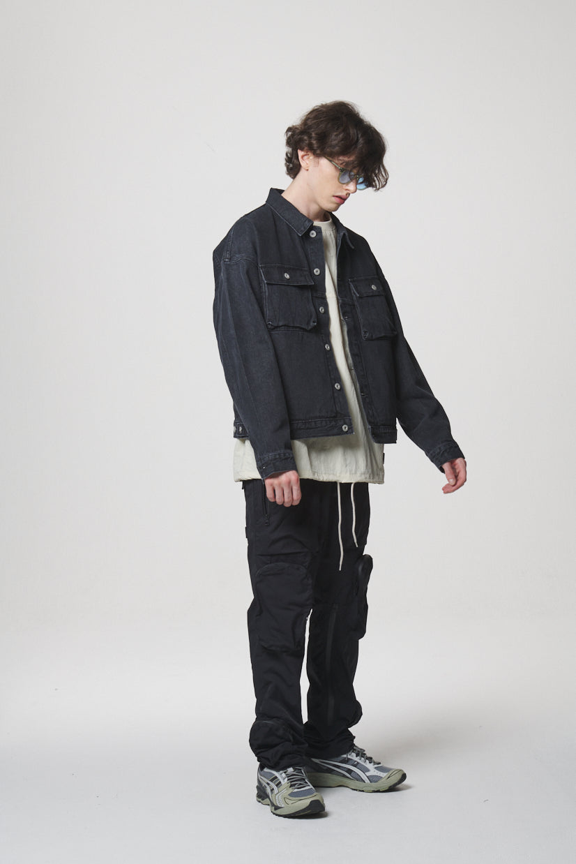 21 DENIM JACKET / BLACK
