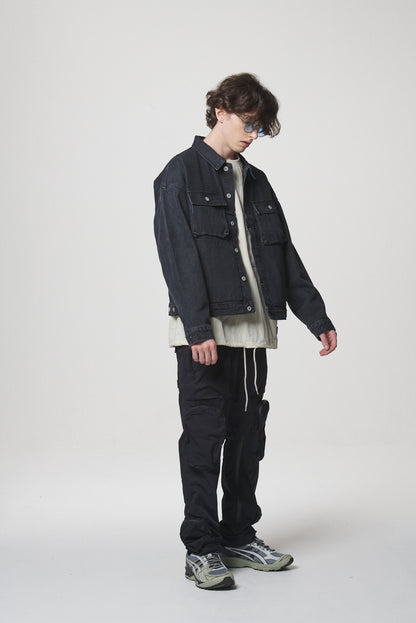 21 DENIM JACKET / BLACK