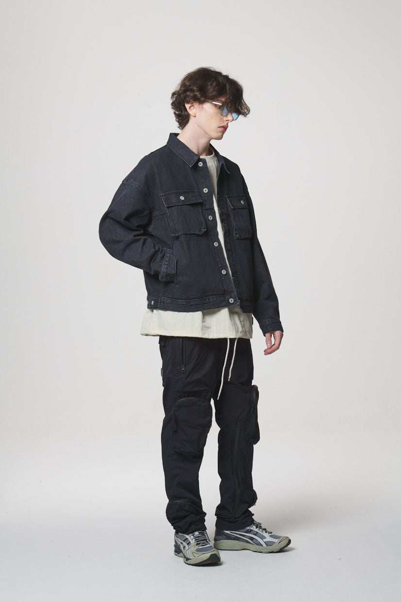 21 DENIM JACKET / BLACK
