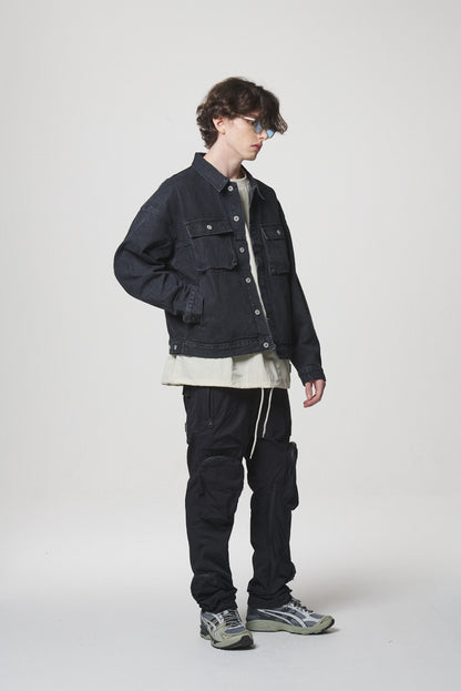21 DENIM JACKET / BLACK