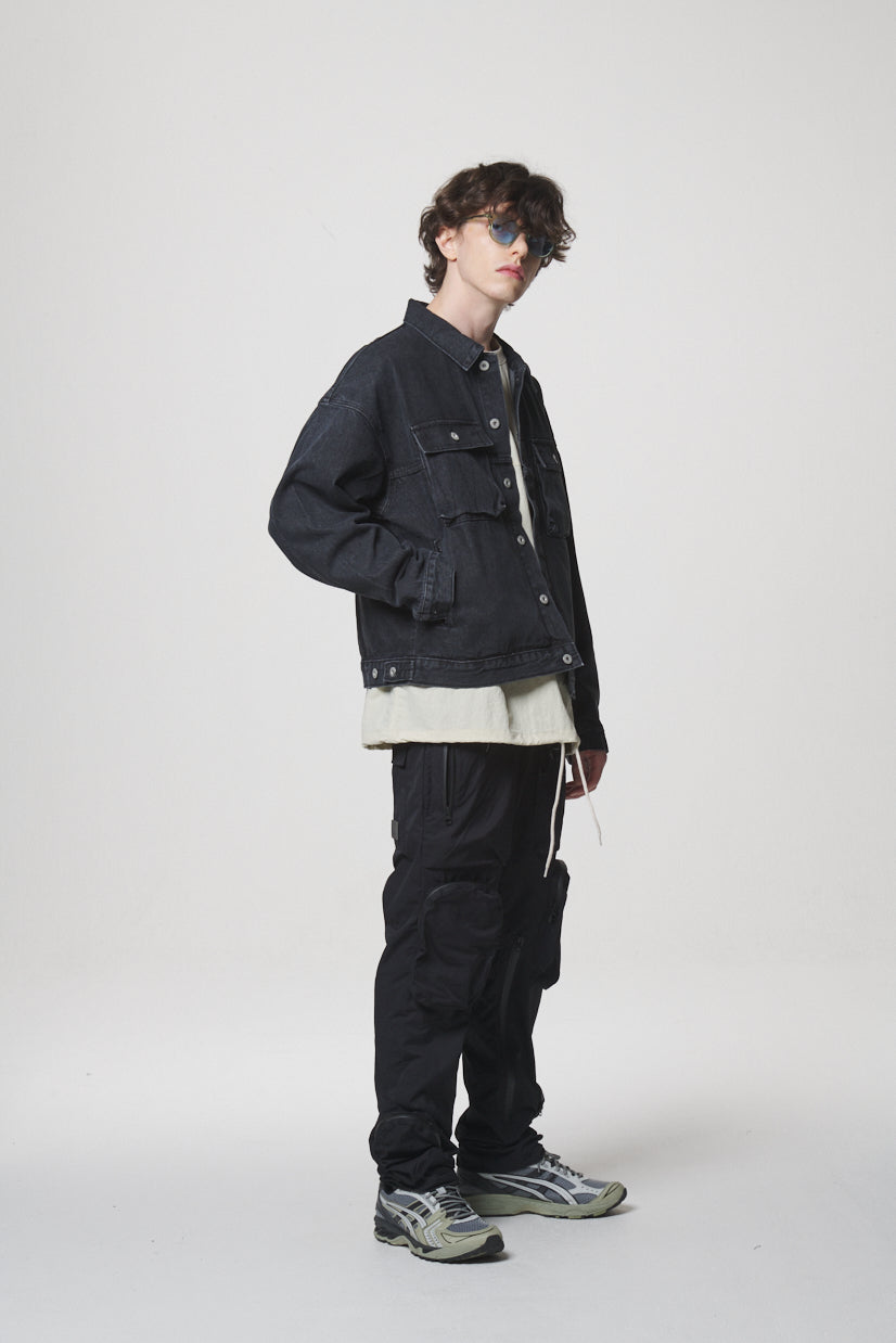 21 DENIM JACKET / BLACK