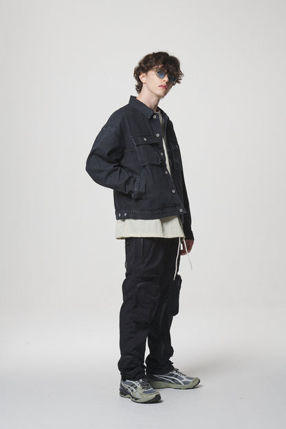 21 DENIM JACKET / BLACK