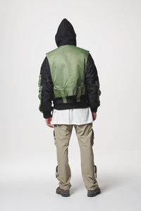 COMBINATION MA-1 JACKET / KHAKI