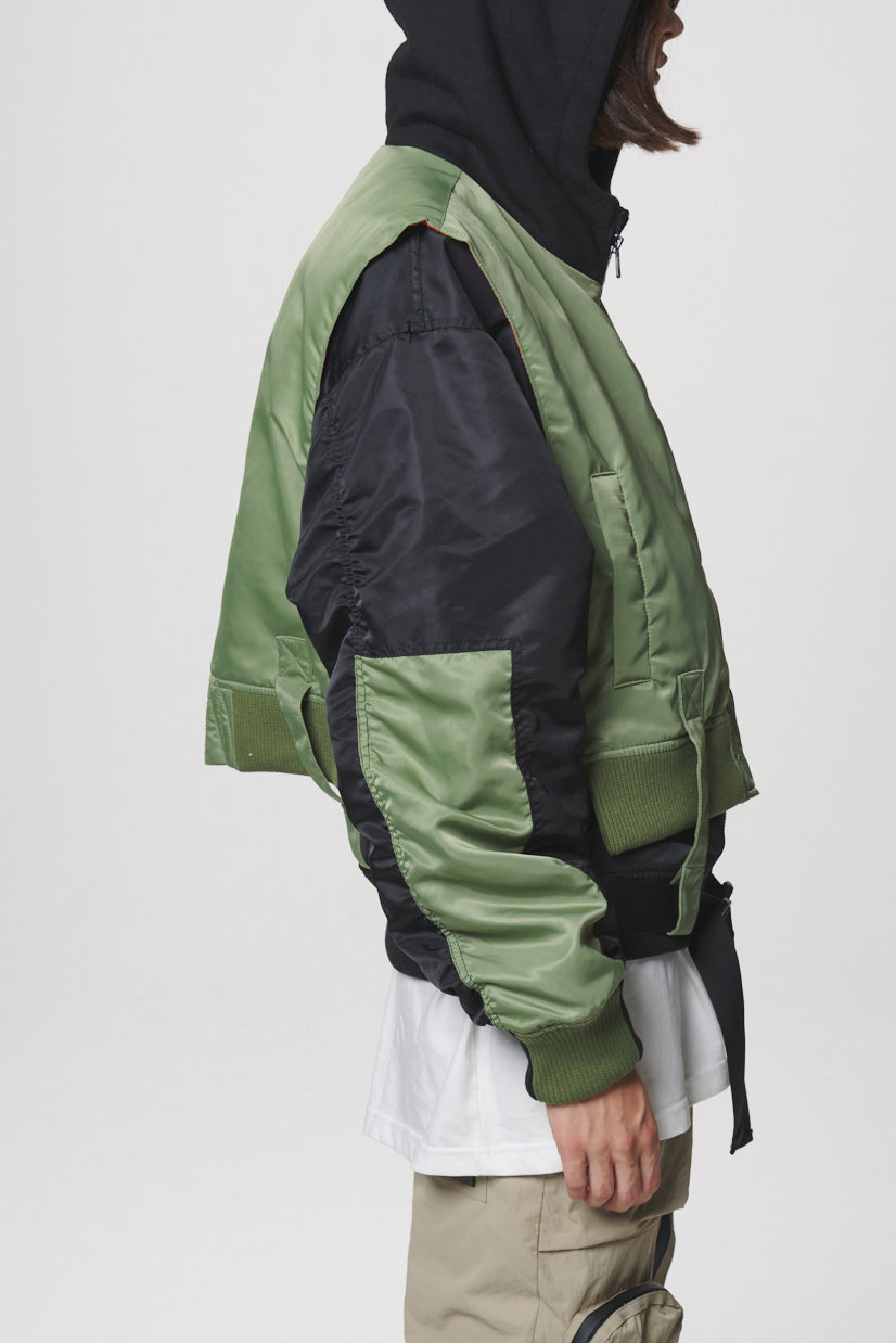 COMBINATION MA-1 JACKET / KHAKI