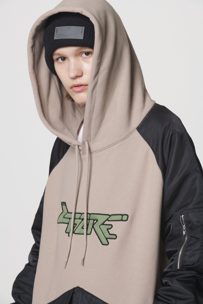 KiEMA/キーマ/MA-1 MIXED HOODIE 新千歳空港 - gravablock.com.sv