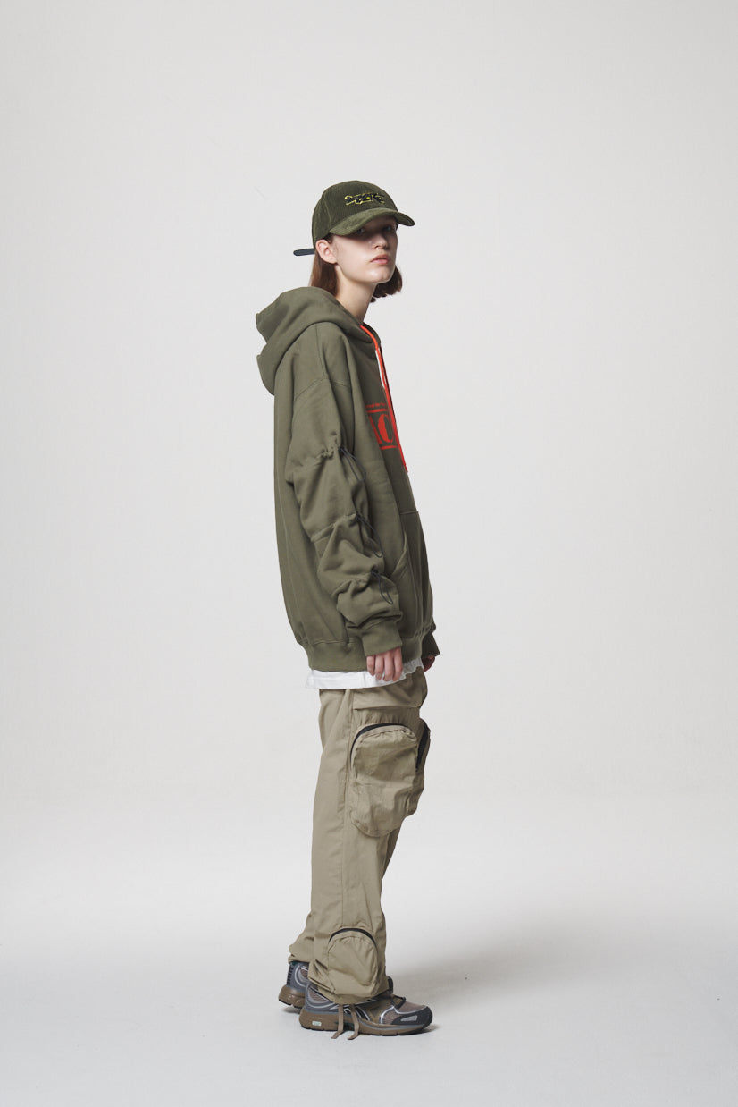STRING HOODIE / KHAKI