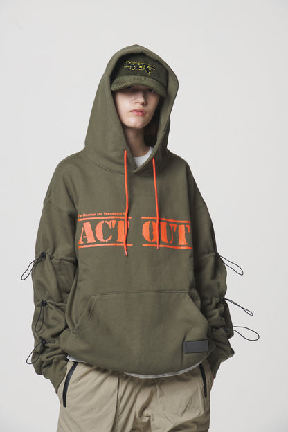 STRING HOODIE / KHAKI