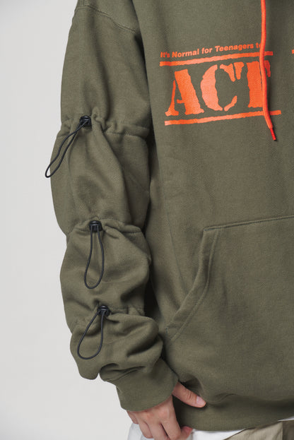 STRING HOODIE / KHAKI