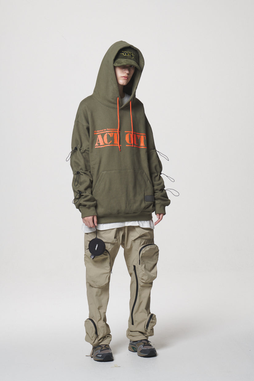 STRING HOODIE / KHAKI