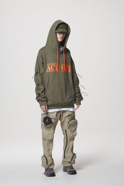 STRING HOODIE / KHAKI