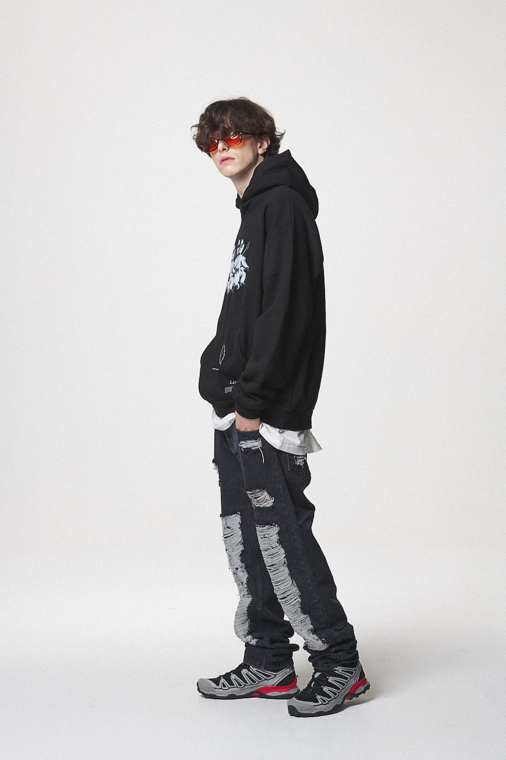 ANGEL BABIES HOODIE / BLACK