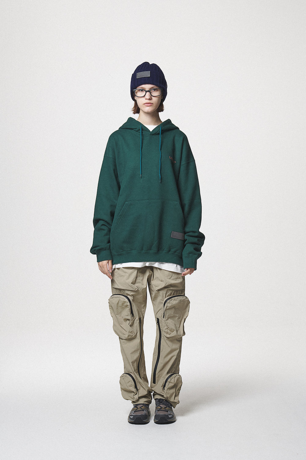 SLOGAN HOODIE / GREEN