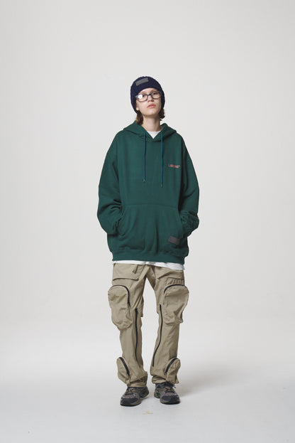 SLOGAN HOODIE / GREEN