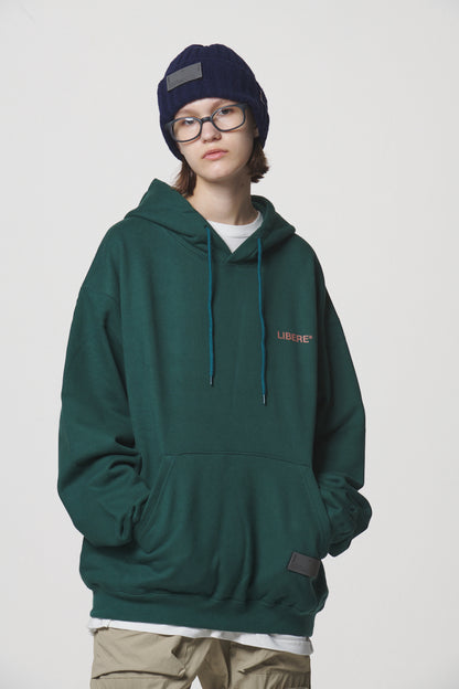 SLOGAN HOODIE / GREEN