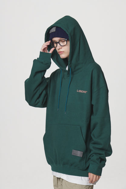 SLOGAN HOODIE / GREEN