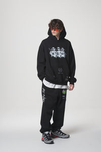 COLLAGE SWEAT PANTS / BLACK