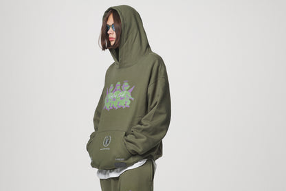 ANGEL BABIES HOODIE / KHAKI