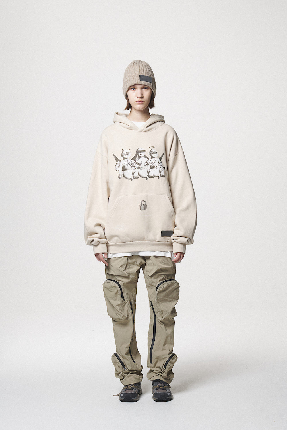ANGEL BABIES HOODIE / IVORY