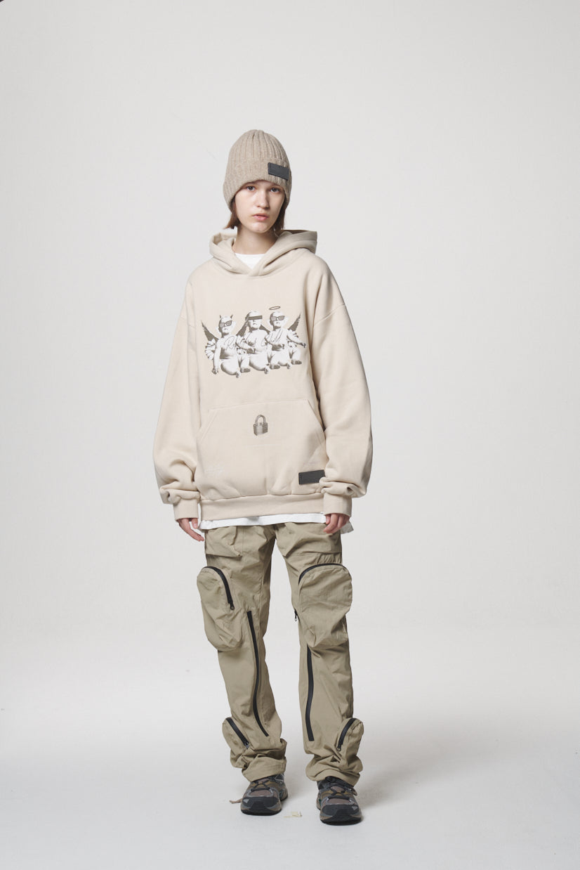 ANGEL BABIES HOODIE / IVORY