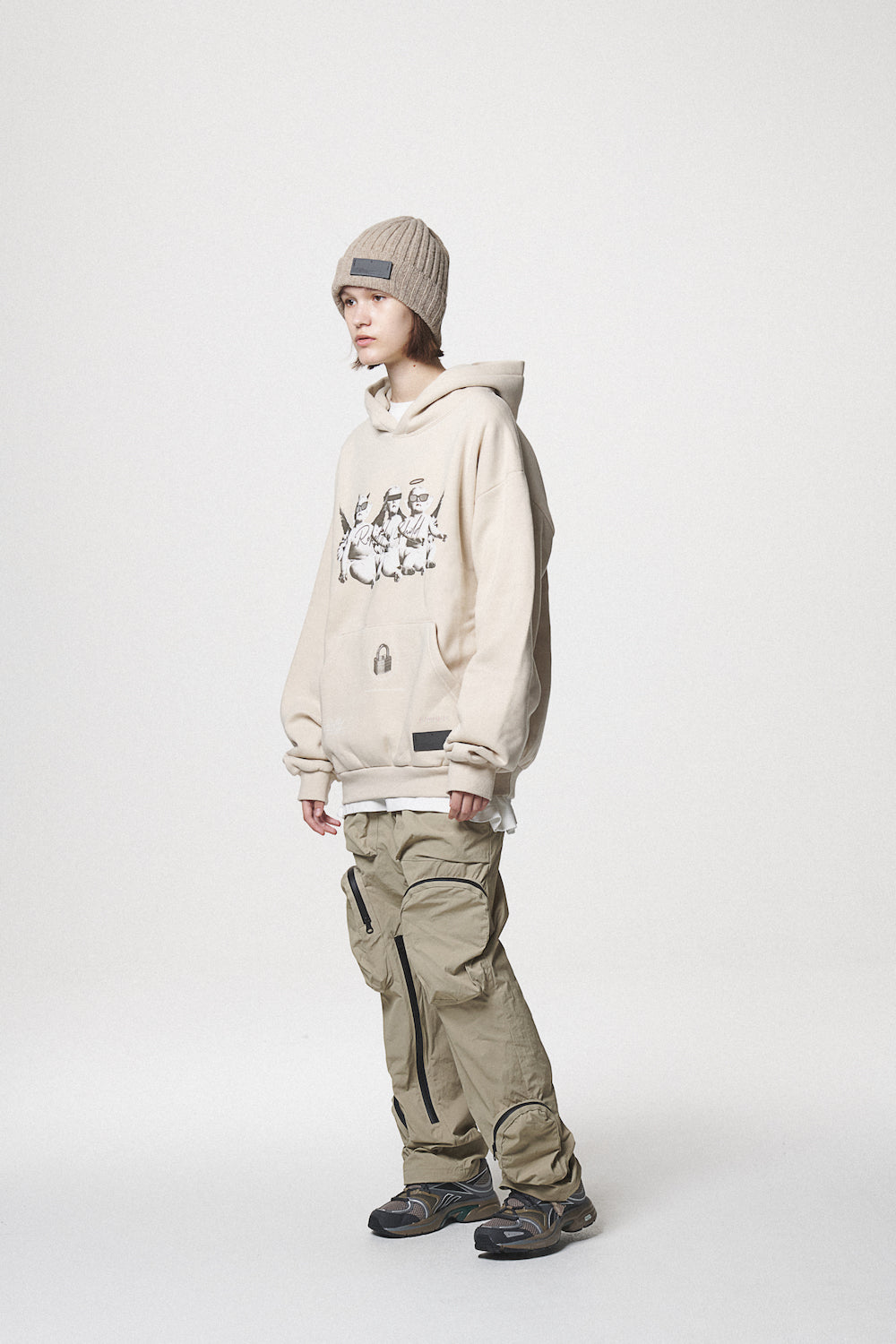 ANGEL BABIES HOODIE / IVORY