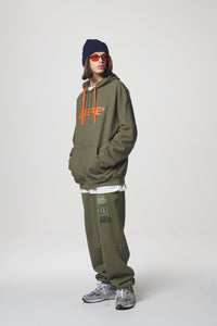 21 LOGO HOODIE / KHAKI