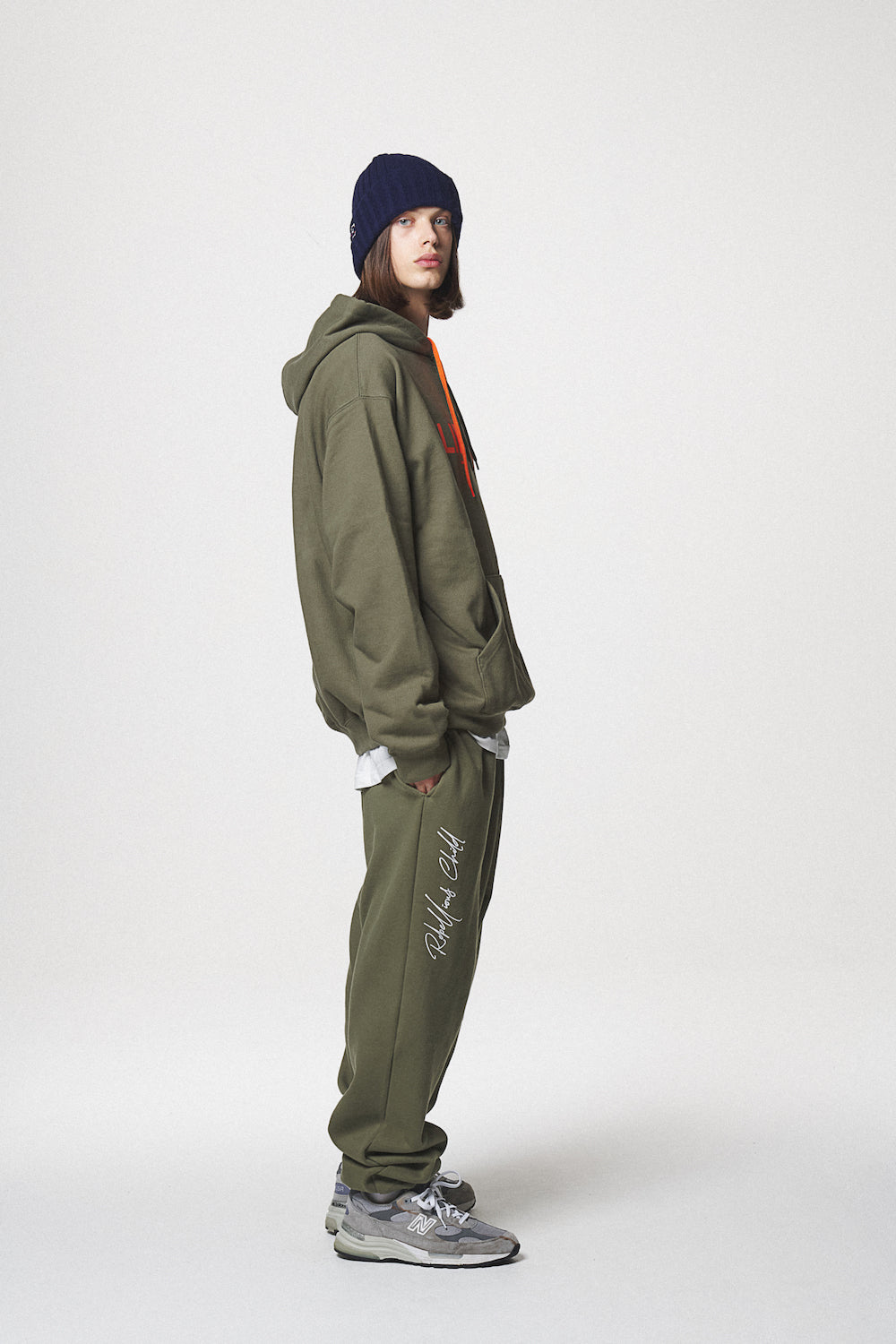 21 LOGO HOODIE / KHAKI