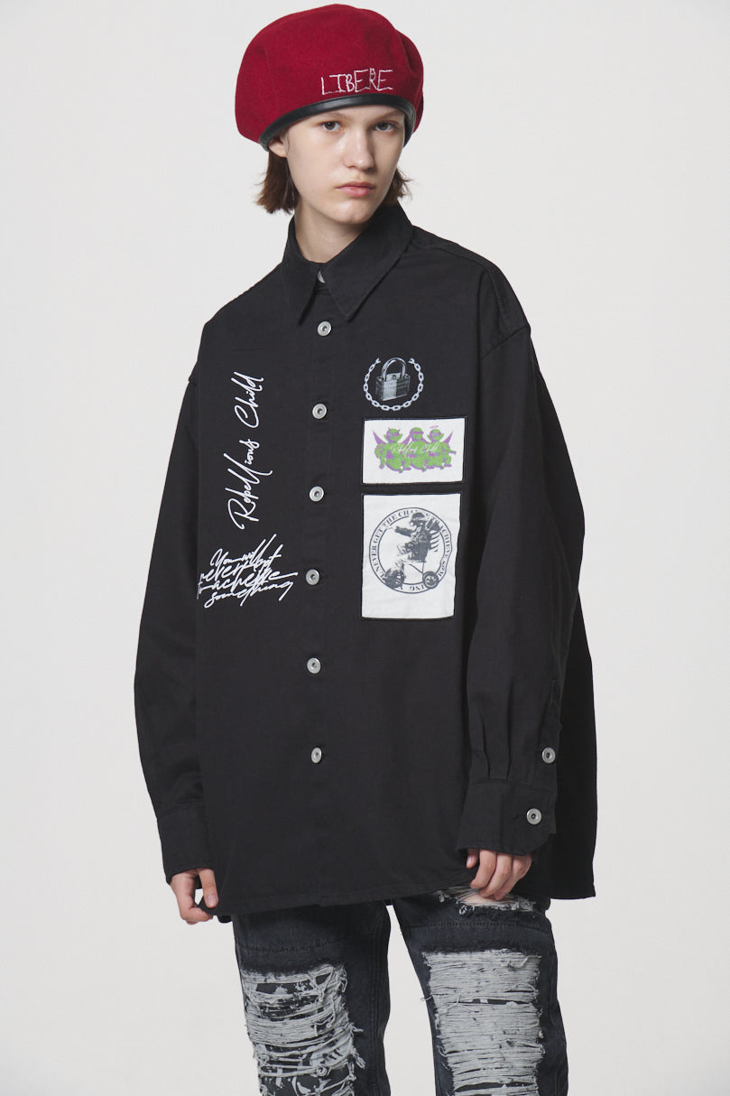 COLLAGE SHIRTS / BLACK