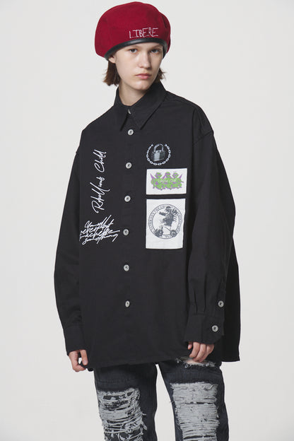 COLLAGE SHIRTS / BLACK