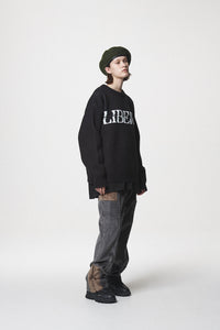 21 LOGO KNIT / BLACK