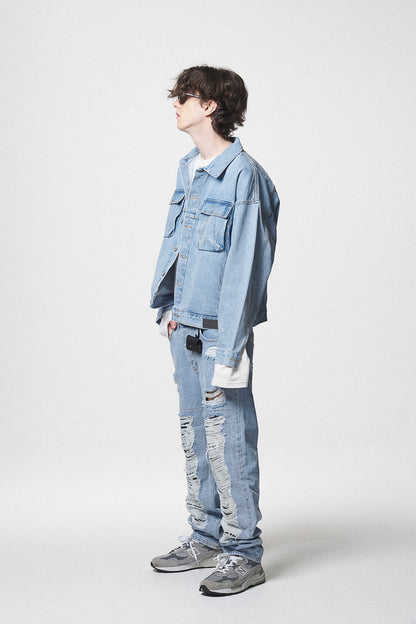 21 DENIM JACKET / SKY BLUE
