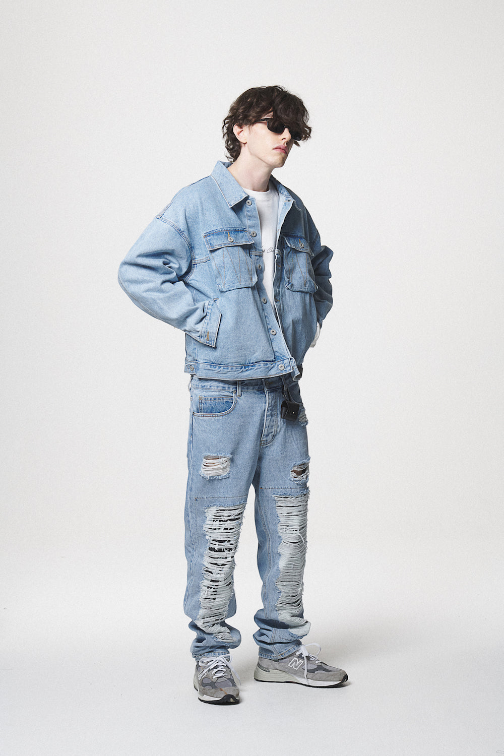 21 DENIM JACKET / SKY BLUE