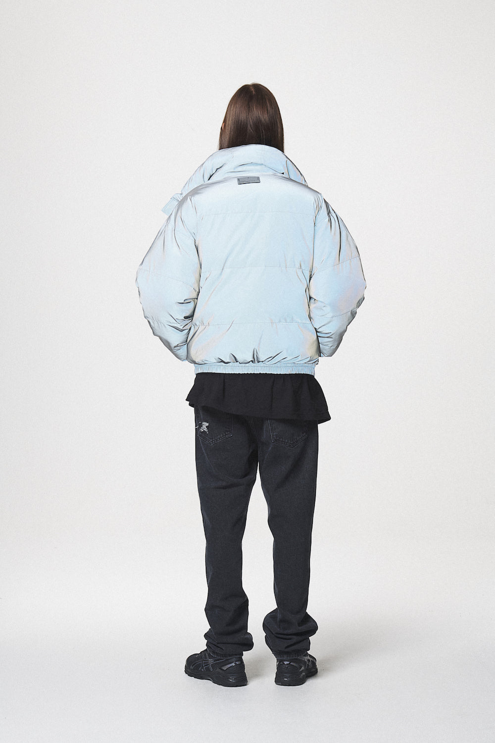 REVERSIBLE DOWN JACKET / SILVER