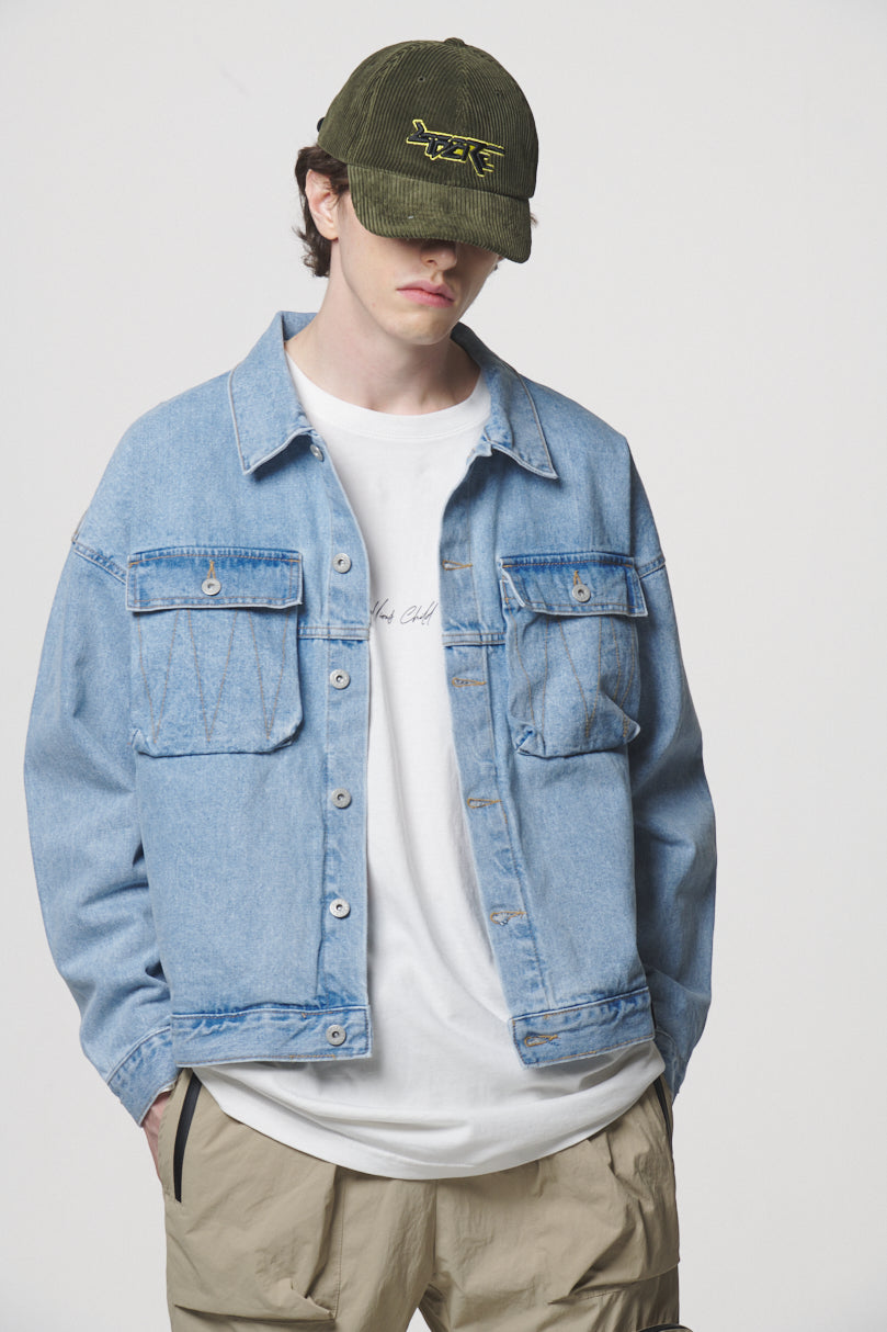 PIXEL LOGO CORDUROY CAP / KHAKI