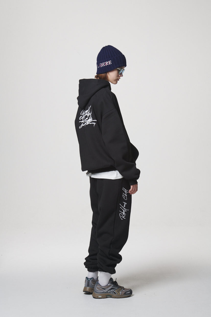 COLLAGE SWEAT PANTS / BLACK