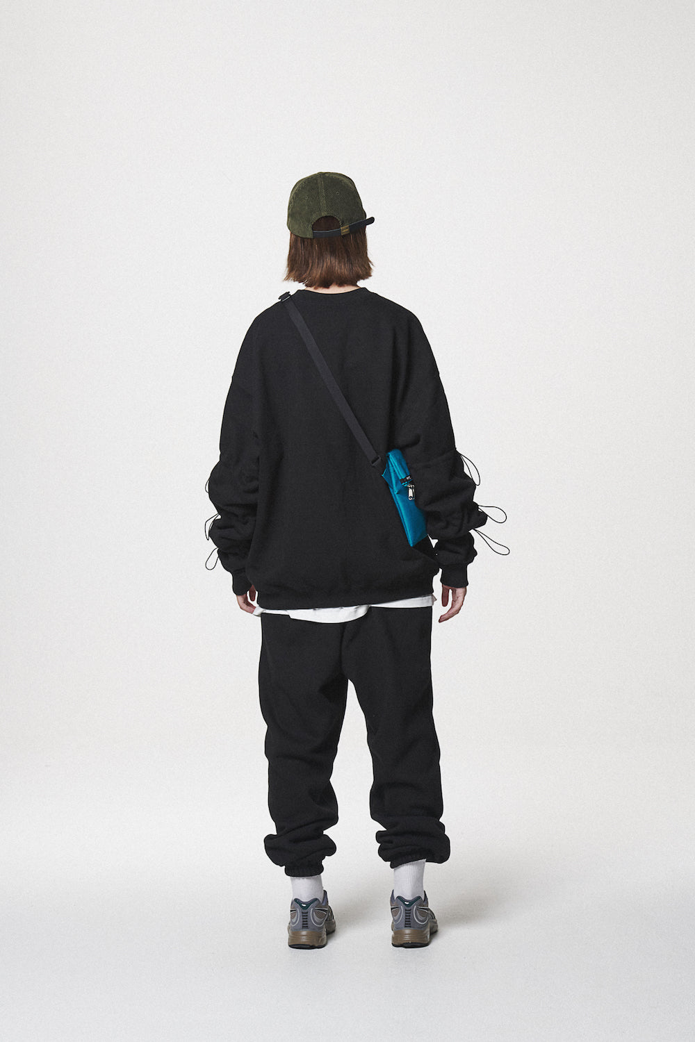 STRING SWEAT SHIRTS / BLACK