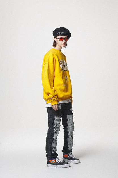 ANGEL BABIES SWEAT SHIRTS / MUSTARD