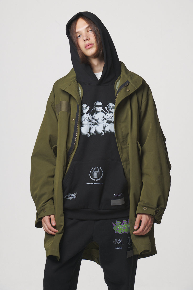 ANGEL BABIES HOODIE / BLACK