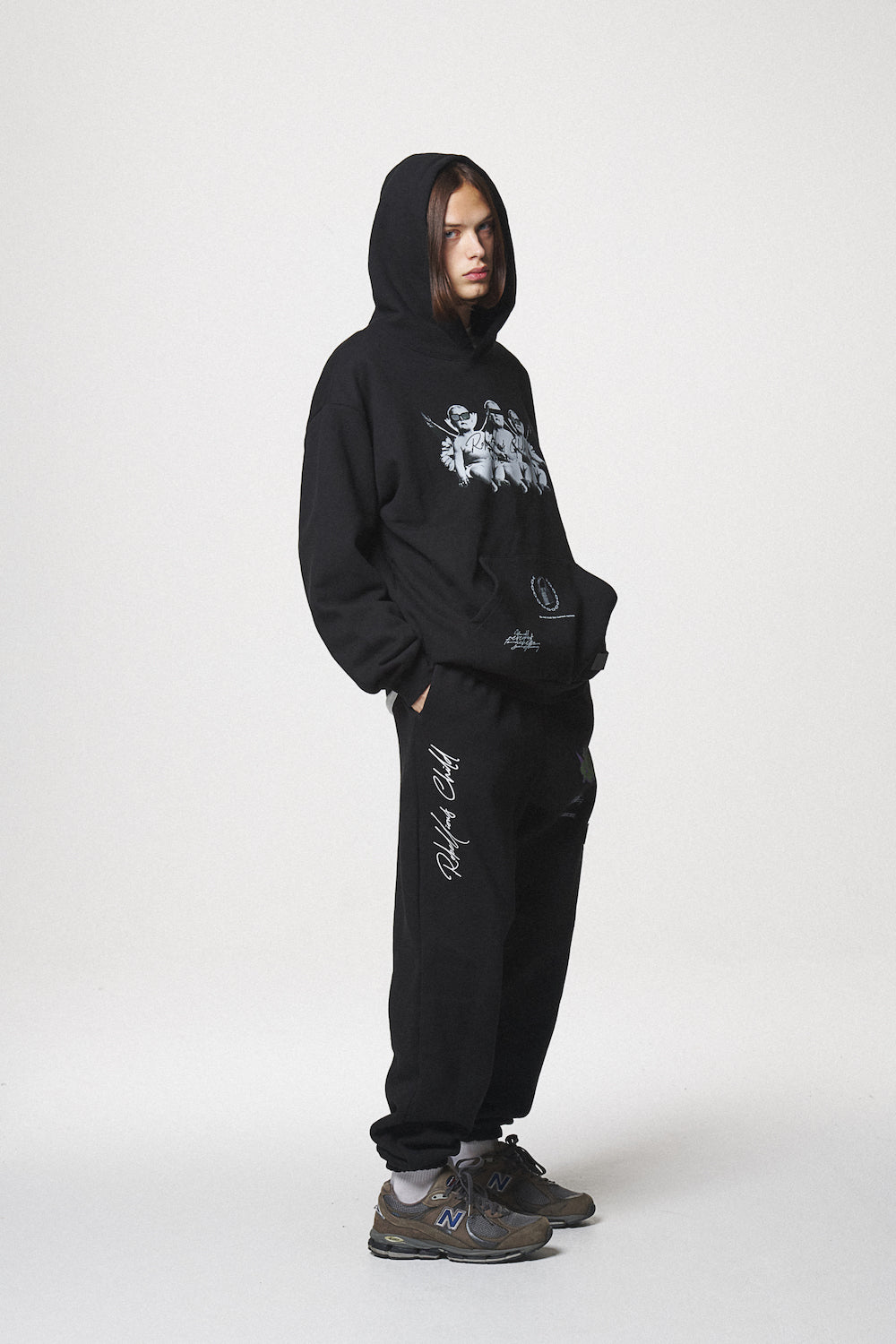 ANGEL BABIES HOODIE / BLACK